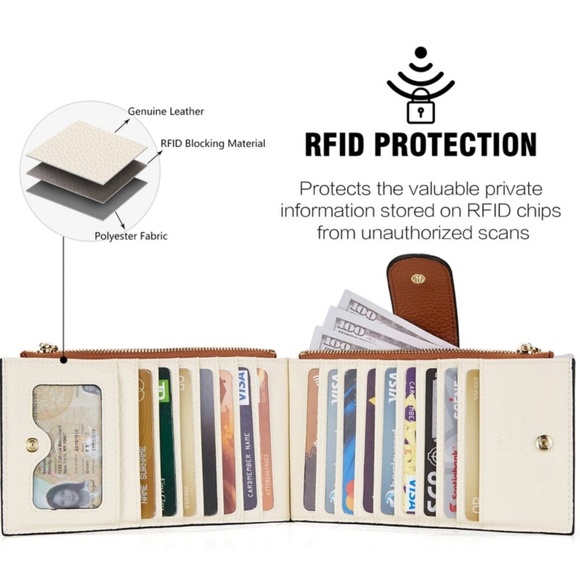 Bostanten Lnna Genuine Leather RFID Wallet - Cash Clutch - Picture 9 of 15